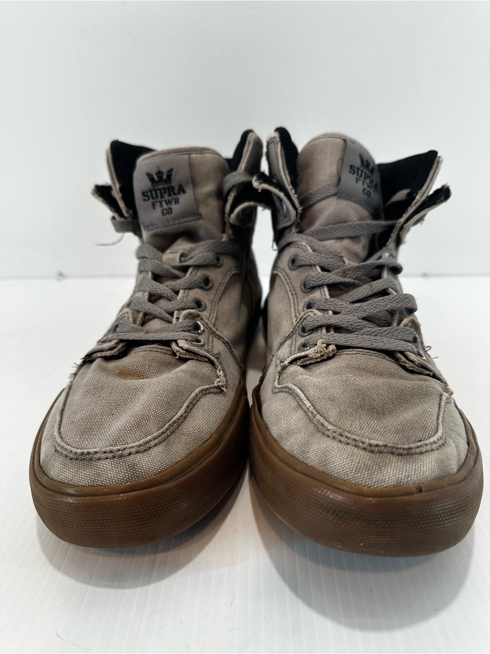 Supra Vaider High Top Skate Shoes Men’s Size 10.5 Storm Grey-Gum (SKU: S28238) - Picture 4 of 12